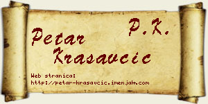 Petar Krasavčić vizit kartica